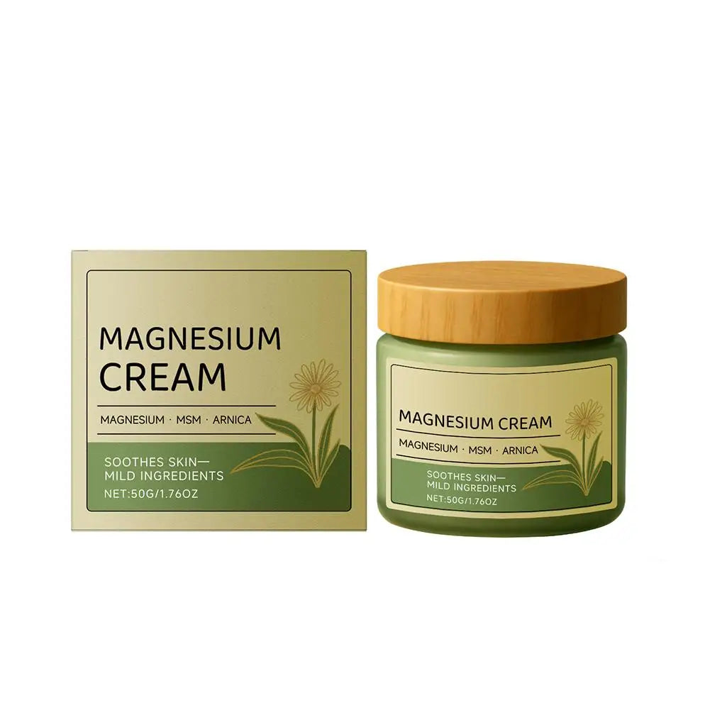 Magnesium Soothing Body Cream - Relieves Tension & Muscle Discomfort, Deep Moisturizing Joint Relief Cream for All Skin Types