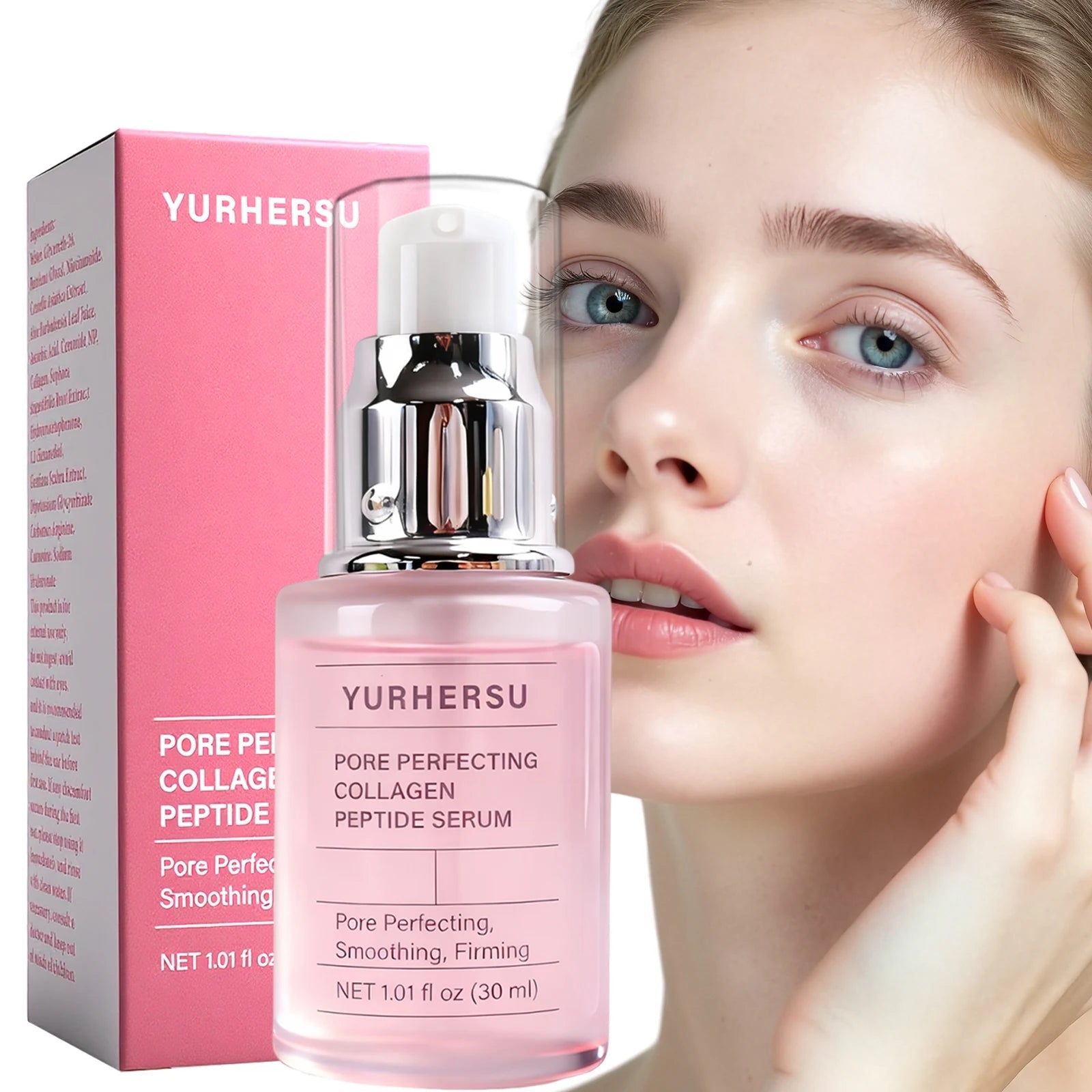 Collagen Peptides Wrinkle Remover Face Serum Lifting Firming Fade Fine Lines Anti-aging Essence Brighten Nourish Skin Care Halalzen