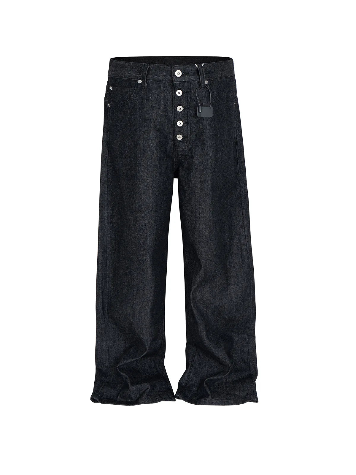MIJKO High Street Cleanfit Drak Blue Jeans for Men and Women Straight Vintage Casual Denim Trousers ZJ089