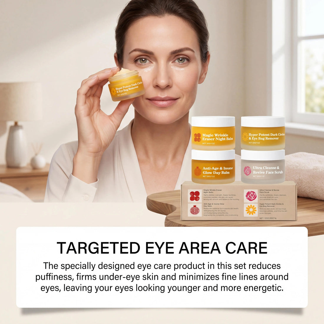 Day Night Skincare Set Moisturizing Repair Skin Barrier Brightening Facial Skins Multi Functional Skincare Eye Face Care Combov