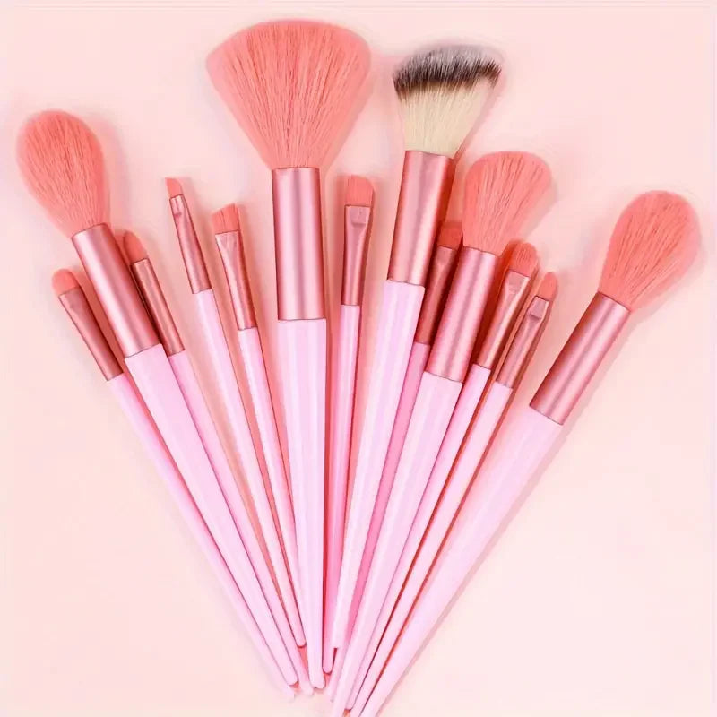 13Pcs Makeup Brushes Set Soft Fluffy Eye Shadow Highlighter Concealers Brush Blush Loose Powder Brush Blending Women Beauty Tool