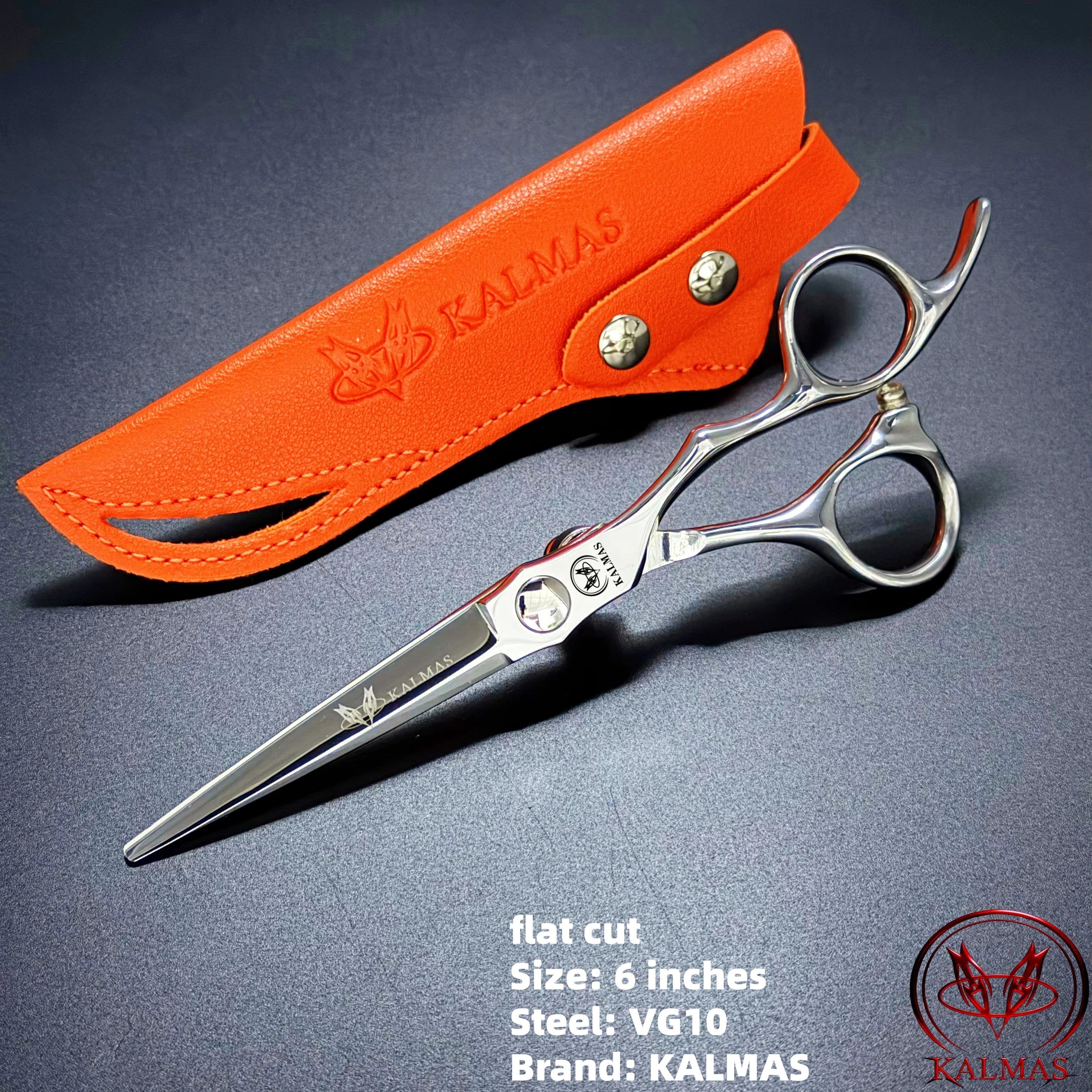 KALMAS Professional Hairdressing Scissors Set - Thinning Flat Tooth Scissors for Home Hair Cutting Styling Tools Halalzen