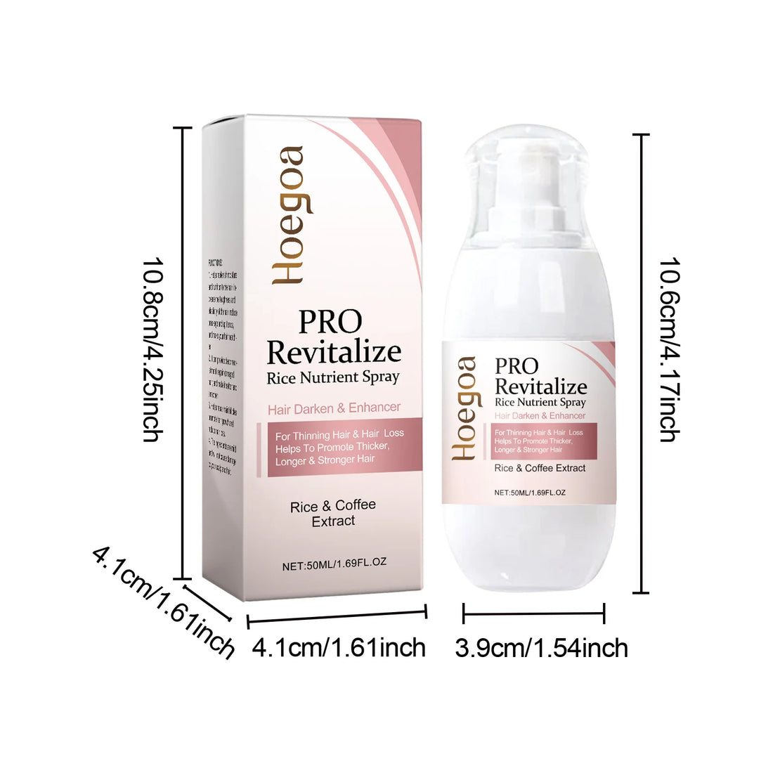 Fermented Rice Water Hair Growth Essential Hair Re-g-rowth Oil Scalp Treatment Hair Fall Control Serum Plant Dense Hair Spray