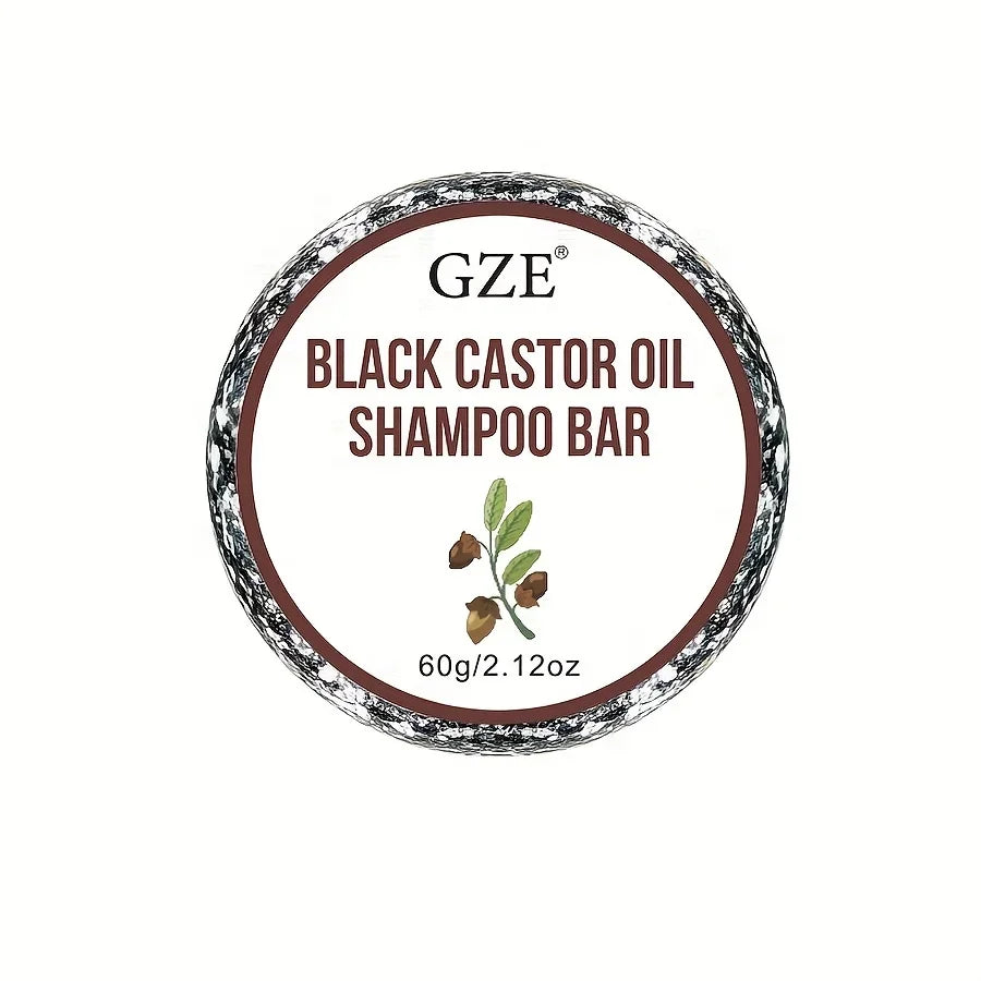 GZE Jamaica Black Castor Oil Shampoo Bar Conditioner Bar Set Handmade Care Deep Cleansing Moisturizing Hydrating Travel Size Halalzen