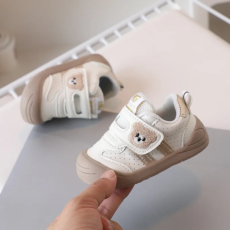 2025 Fashion Toddler Shoes For Baby PU Leather Infant Girl's Sneakers Soft-soled Ergonomics Newborn Boy's Sport Shoes First Step