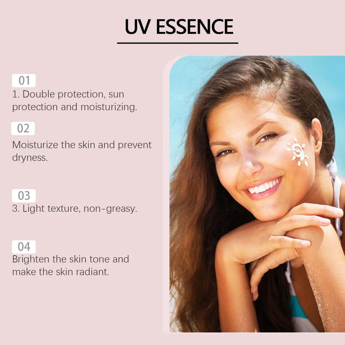 Jaysuing UV Essence Stick SPF 50+ Hydrating Oil Free Anti Sun Natural Sunblock Facial Moisturizer Soothing Skin Care Beauty Halalzen