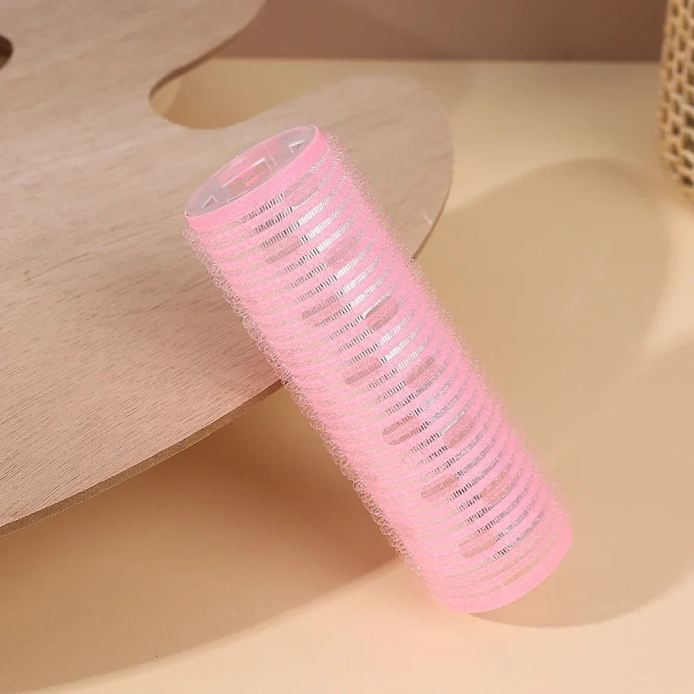 Self-adhesive Curling Tube Natural Stuckless Salon Hairdressing Curlers for Girl Beauty Styling Tool Pink Black Hair Roller Bang