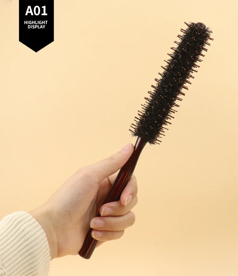 1pc professional anti-static curly hair comb bristle curling brush hair styling hair curling comb Special for real hair wigs Halalzen