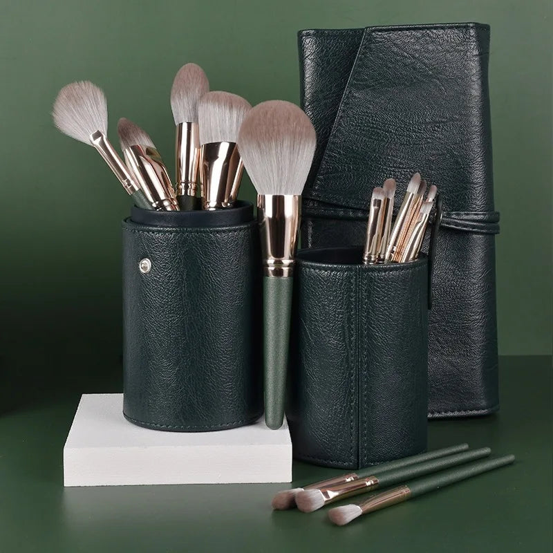 KLINA 14Pcs Makeup Brushes Soft Makeup Tools Cosmetic Powder Eye Shadow Foundation Blush Blending Detail Eyebrow Lip Beauty Halalzen
