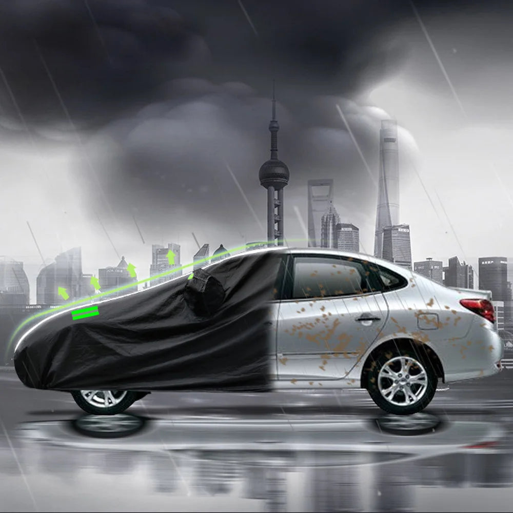 Universal Car Covers Indoor Outdoor Snow Rain Waterproof Cover Sunshade Dustproof Protection Cover for Hatchback Sedan SUV ORV