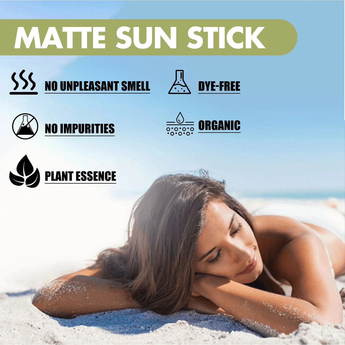 Face Body Sunscreen Matte Sun Stick Spf 50+ Uv Protective Refreshing Hydrating Waterproof Solar Blocker Isolation Sunblock Cream Halalzen