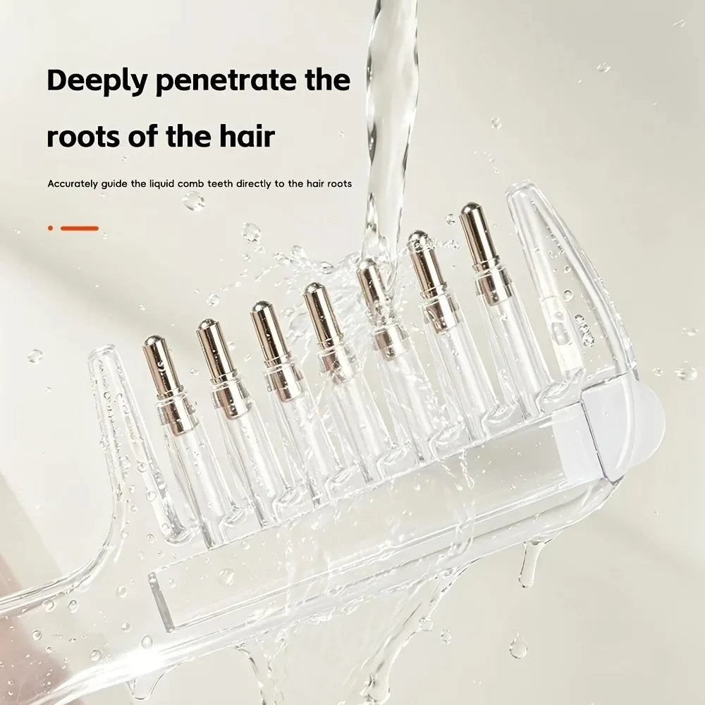Scalp Applicator Liquid Comb Essential Oil Infusion Hair Comb Rolling Ball Scalp Massager  Essential  Applying Hair Styling Tool