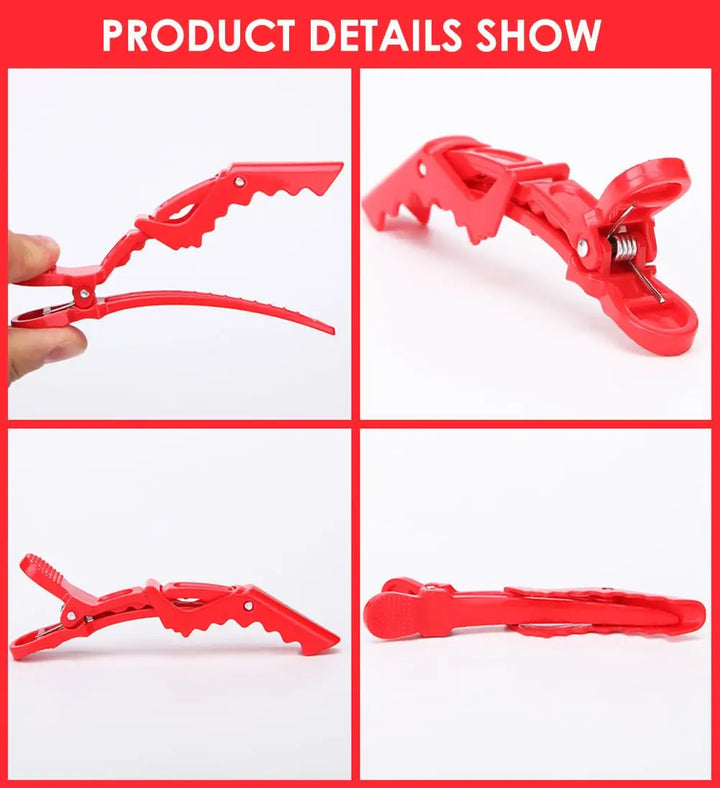 6pcs/lot Plastic Hairpin Hair Clips Hairdressing Clamps Claw Section Alligator Clips Barber Hair Accessories Hairpin Styling
