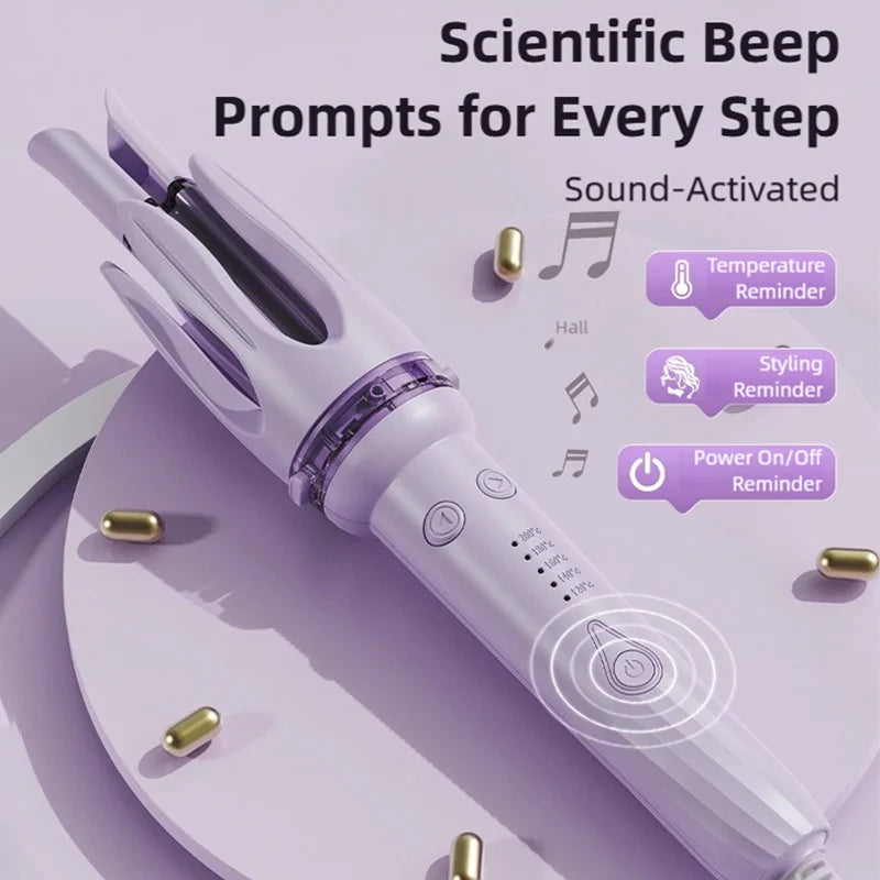 TINSOL 3-in-1 Automatic Curling Iron Large Wave Styling Curler Hair Perm Lazy Dual-Use Curling Iron Multi-Function Styling Tool