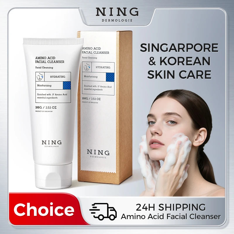 NING Amino Acid Facial Cleanser – Gentle, Hydrating Deep Cleansing Face Wash for Sensitive Skin Halalzen