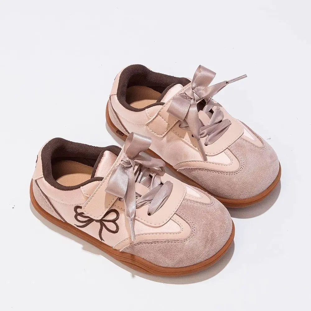 2025 Children's Board Shoes Four Seasons Models Gold Casual Boys Girls Training Shoes Soft Kid Baby Sneakers