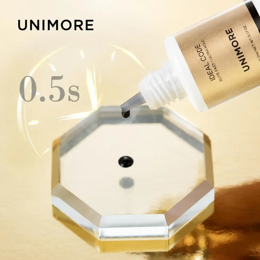 0.5S Drying Unimore Glue South Korea Fastest Strongest False Eyelash Extensions Supplies Adhesive 5ML Makeup Tools Beauty Shop