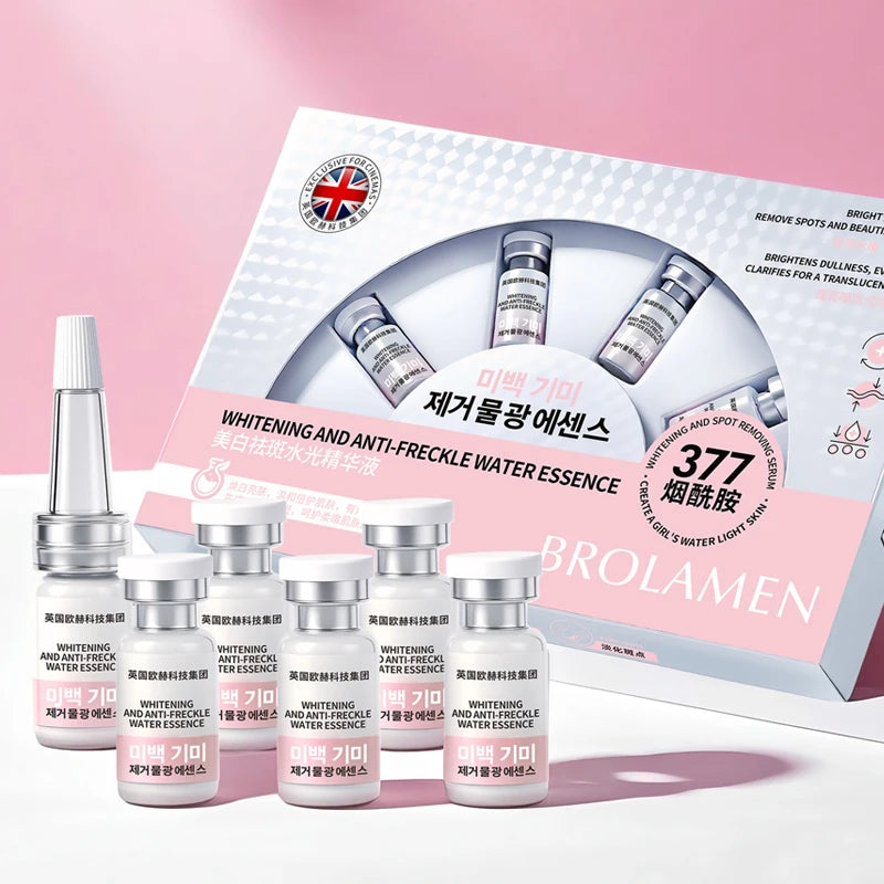 Alpha Arbutin Whitening and Anti-Freckle Serum Face Spots Remove Brighten Tender Skin Essence Korean Cosmetics 5ml x 6pcs