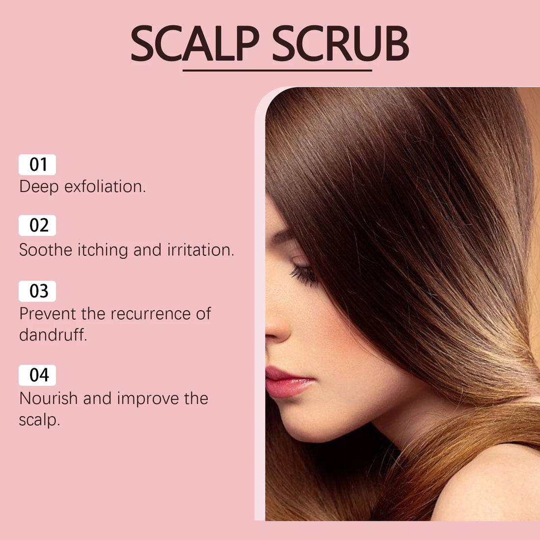 Hoegoa 150g Scalp Scrub Shampoo Oil Control Cleaning Scalp Treatment Dandruff Remove Dryness Hair Smoothing Nourishing Hiar Care