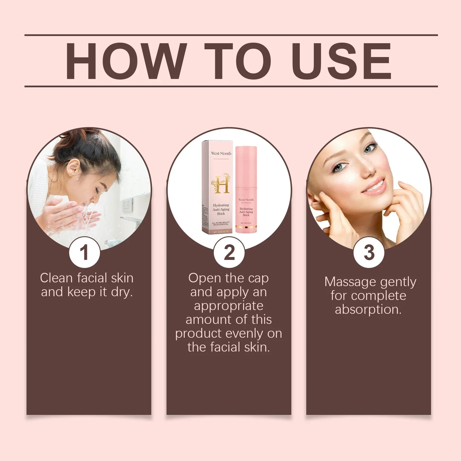 Collagen Wrinkle Removal Multi Bounce Balm Stick Instant Anti-Aging Firming Lift Brighten Facial Dull Skin Moisturizer Cosmetics Halalzen