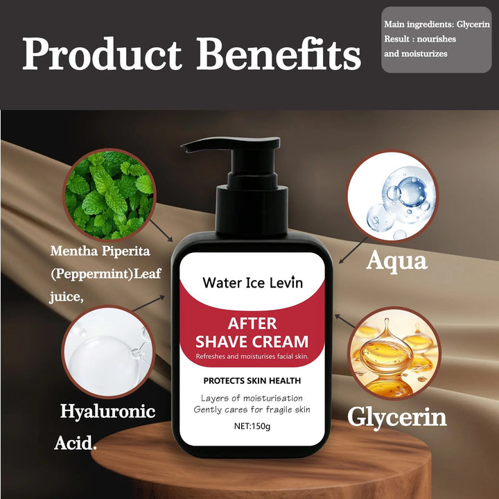 150g Men's Collagen After Shave Cream Firming Lighten Fine Lines Hydrating and Brightening Moisturizing Cream HALALZEN