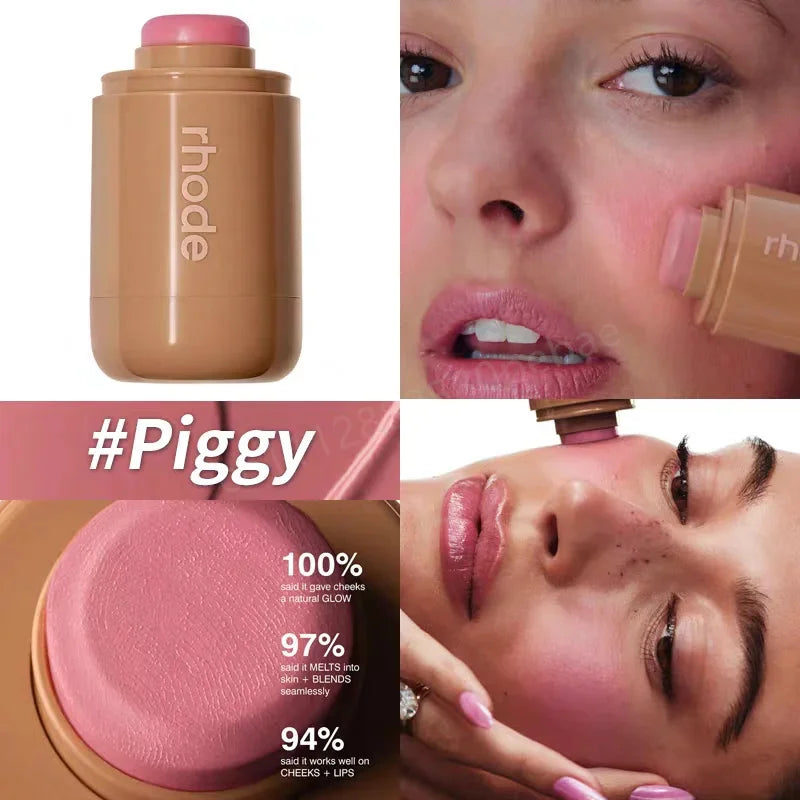 Rhode Powder Pocket Blush Hydrating Contouring Shading Face Nose Shadow Profile Natural Cream Lip Gloss Cheek Easy Apply Color