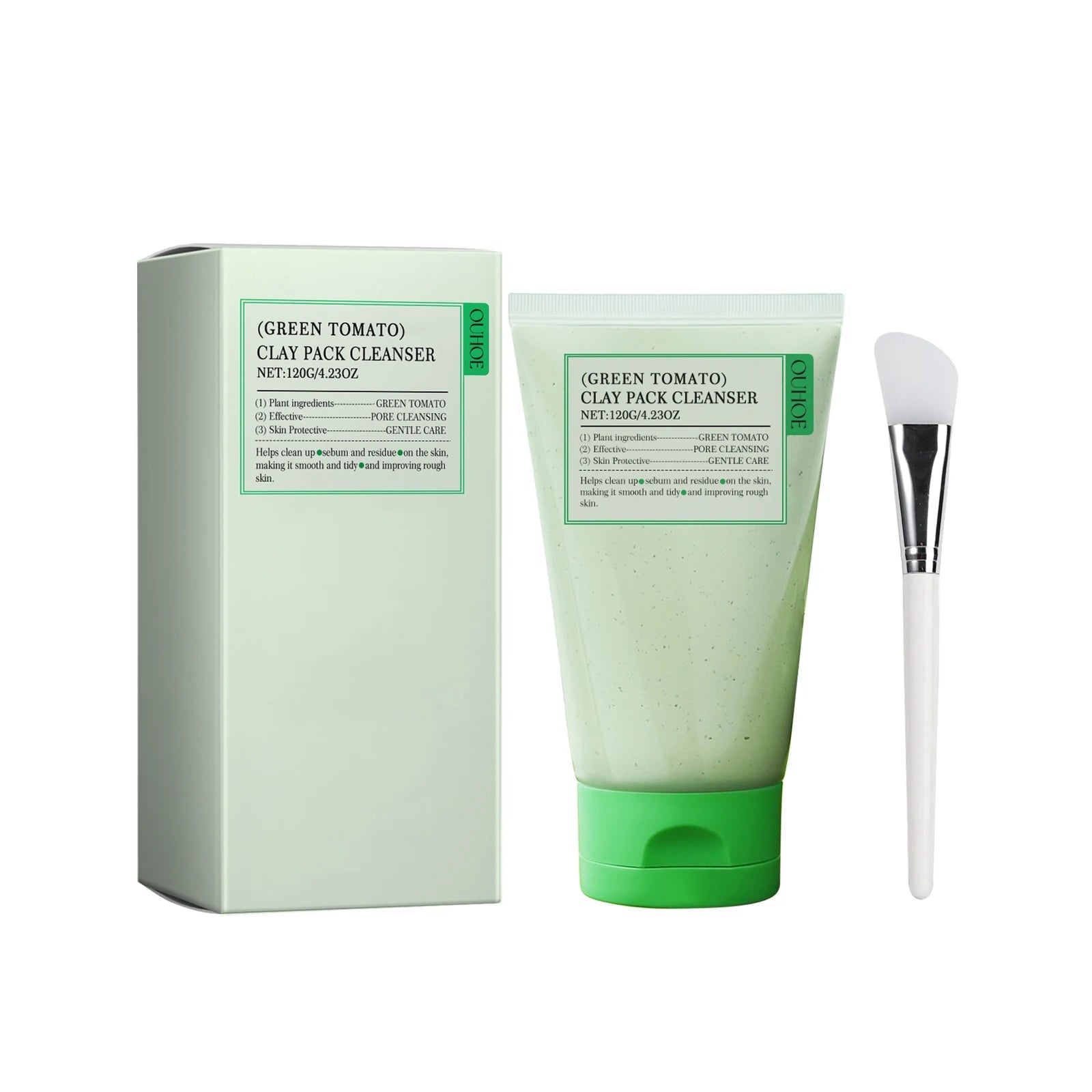 Green Tomato Facial Cleanser Oily and Sensitive Skin Gentle Foaming Face Wash with Vitamin Rich Extract Deep Pore Cleansing 120g Halalzen
