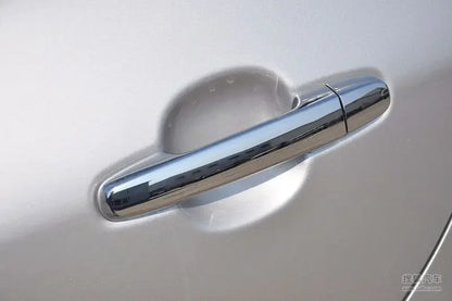 For Toyota VIOS 2002 - 2017 XP40 XP90 XP150 Belta Chrome Carbon Fiber Car Door Handle Cover Trim Car Styling Accessories