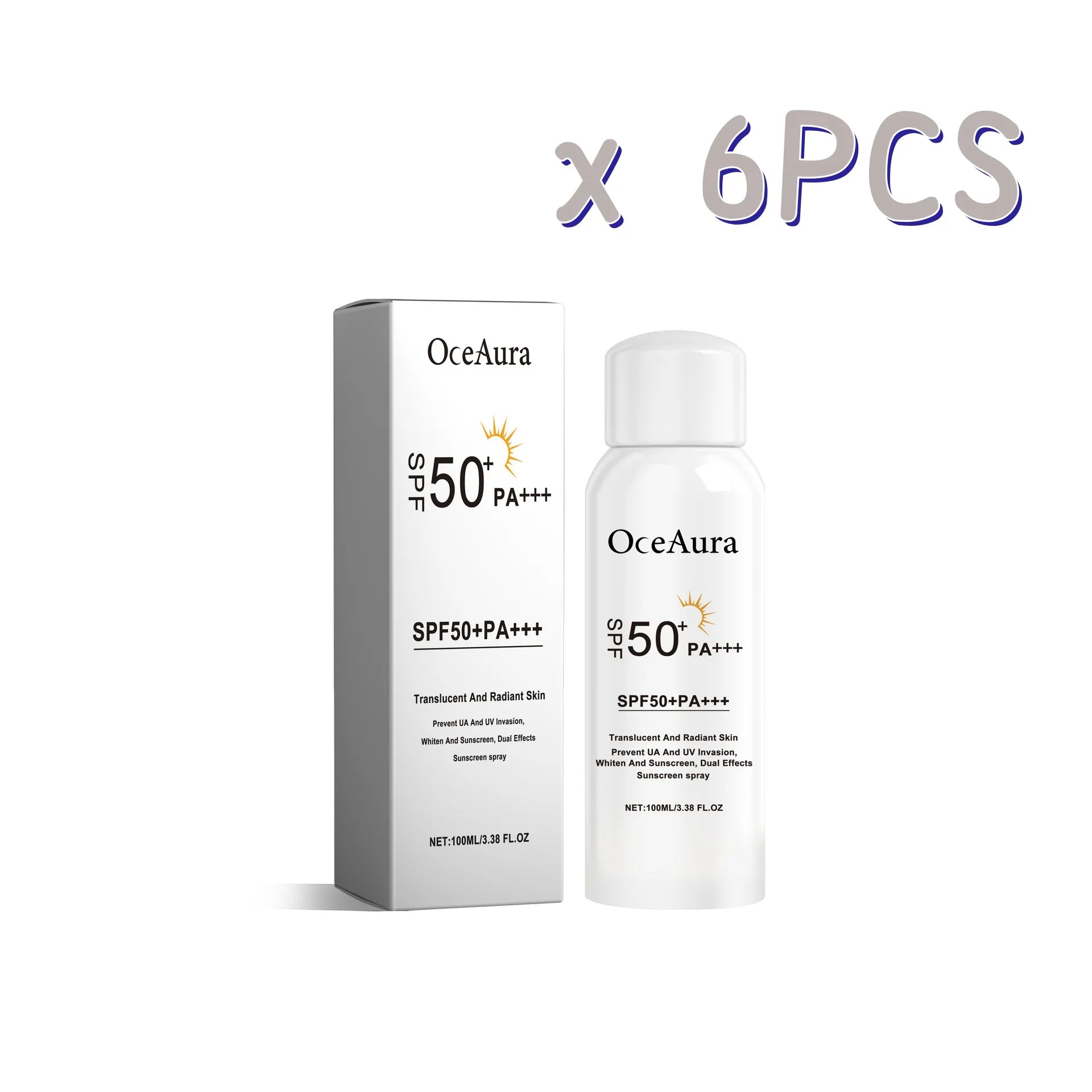 Facial Sunscreen Essence Spray Lasting Moisturizing Uv Protection Waterproof Sweatproof Safe And Gentle For Skin Care Sunscreens