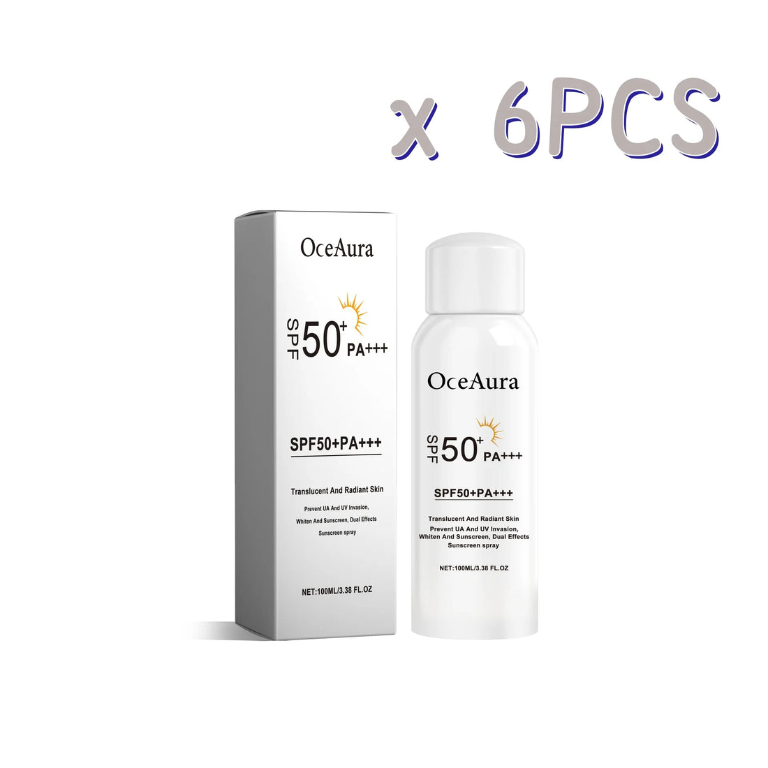 Facial Sunscreen Essence Spray Lasting Moisturizing Uv Protection Waterproof Sweatproof Safe And Gentle For Skin Care Sunscreens