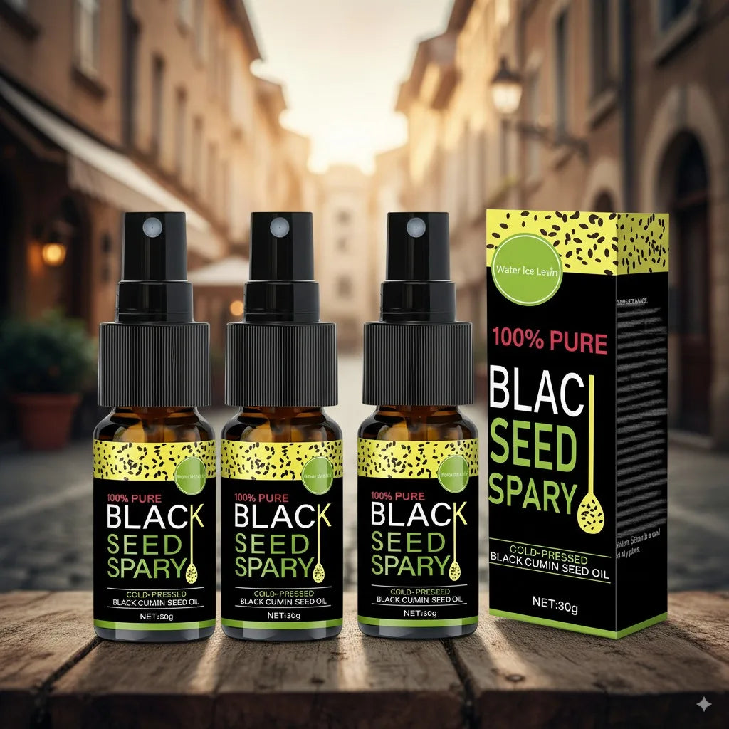 100% Pure Black Seed Oil Spray - Cold-Pressed Hair Treatment, Deep Nourishment, Frizz Control, Winter Shine Care Halalzen