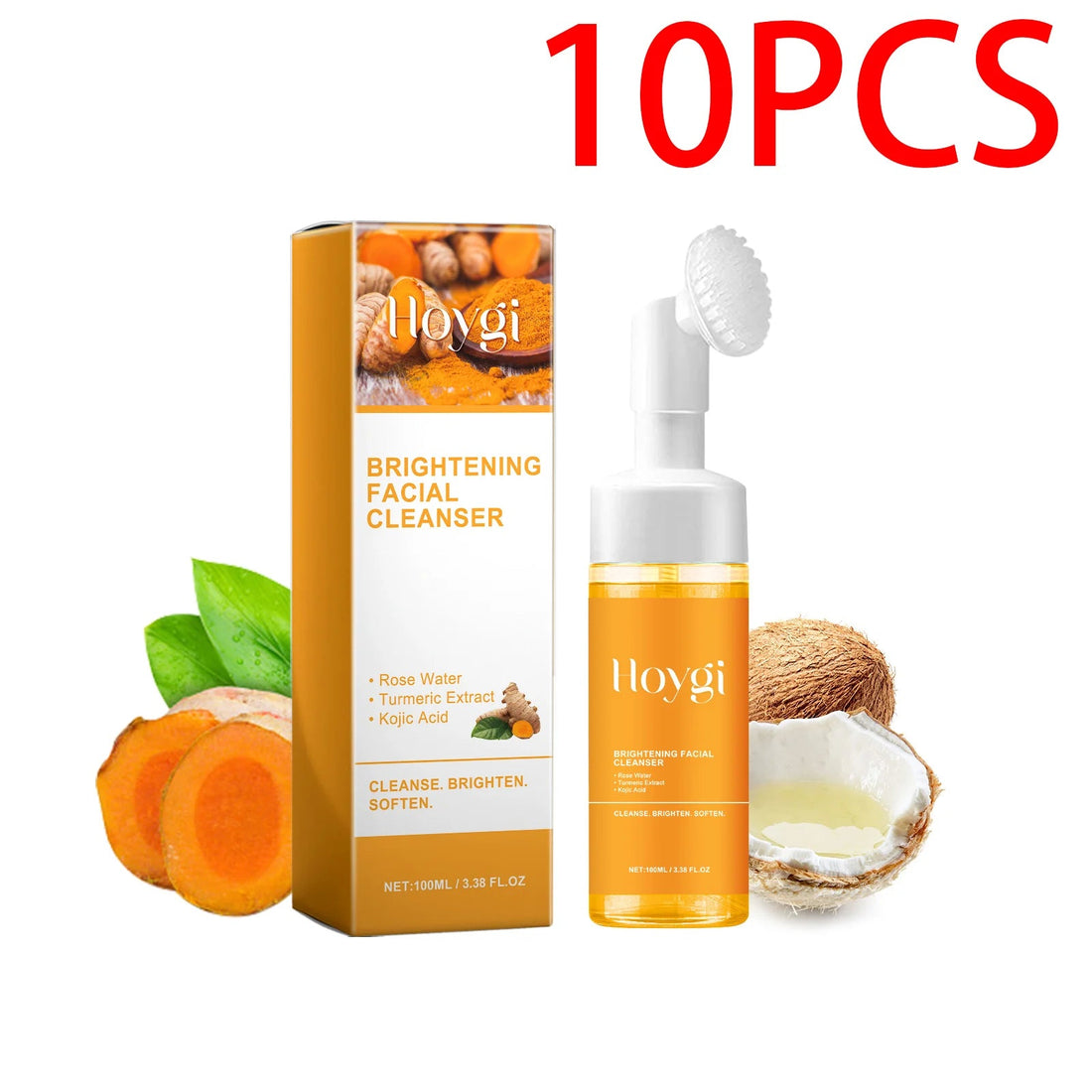 Turmeric Cleanser Face Wash Kojic Acid Exfoliating Deeply Cleanses Skin Maintains Water Oil Balance Remove Dirt Oil Control Halalzen