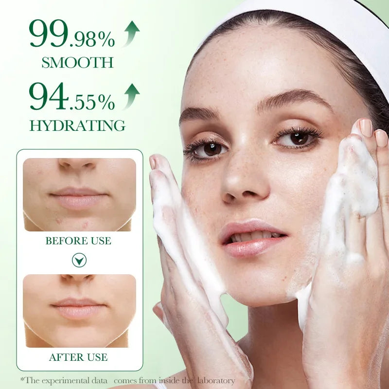 BIOAQUA Centella Asiatica Facial Cleanser Moisturizing Oil Control Face Cleansing Face Wash Foam Facial Cleanser Skin Care Halalzen