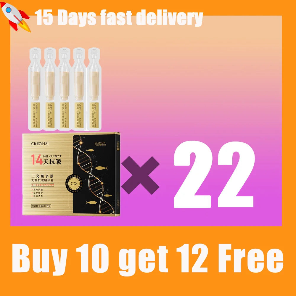 Salmon DNA Light Energy Anti- Wrinkle  Serum Fade Fine Lines Facial Moisturizing brightning Anti Aging Firming Skin Care Halalzen