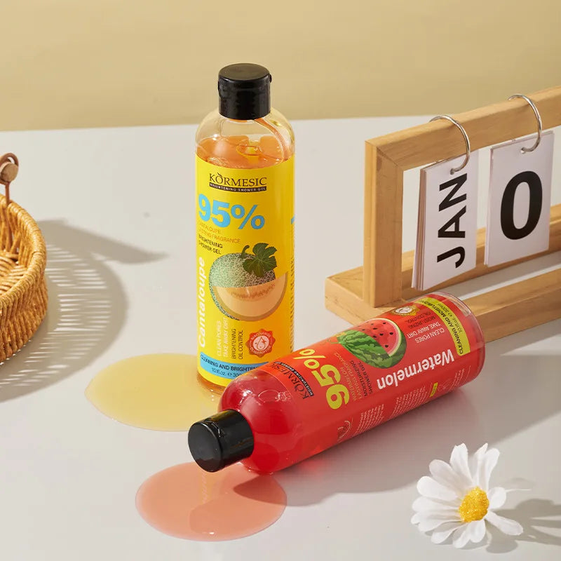300ml Organic Fruit Infusion Shower Gel Body Lotion Skin Beautifying Wash Bath Brightening Delicate Smooth Care Cream Halalzen