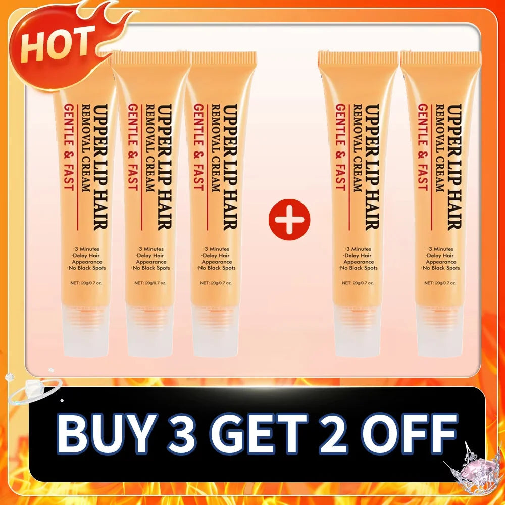 3 Minutes Fast Hair Removal Cream Painless Hair Growth Inhibitor Lip Face Arm Armpit Leg Permanent Depilatory for Men Women Care HALALZEN