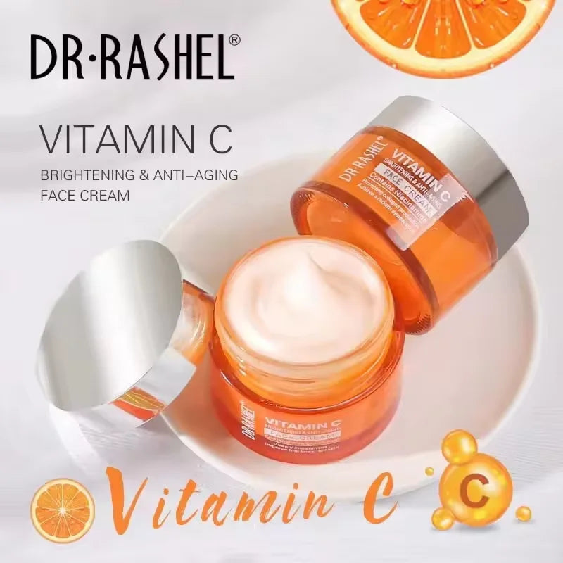 DR.RASHEL Vitamin C Series Creams Refreshing Non-Greasy Day Cream With Sun Protection Comprehensive Care And All Skin Needs 50g