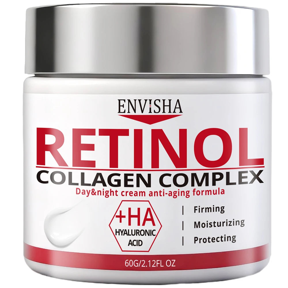 ENVISHA Face Skin Care Retinol Collagen Cream Anti-aging Wrinkle Deep Hydration Moisturizing Skin Health Whitening Exfoliation Halalzen
