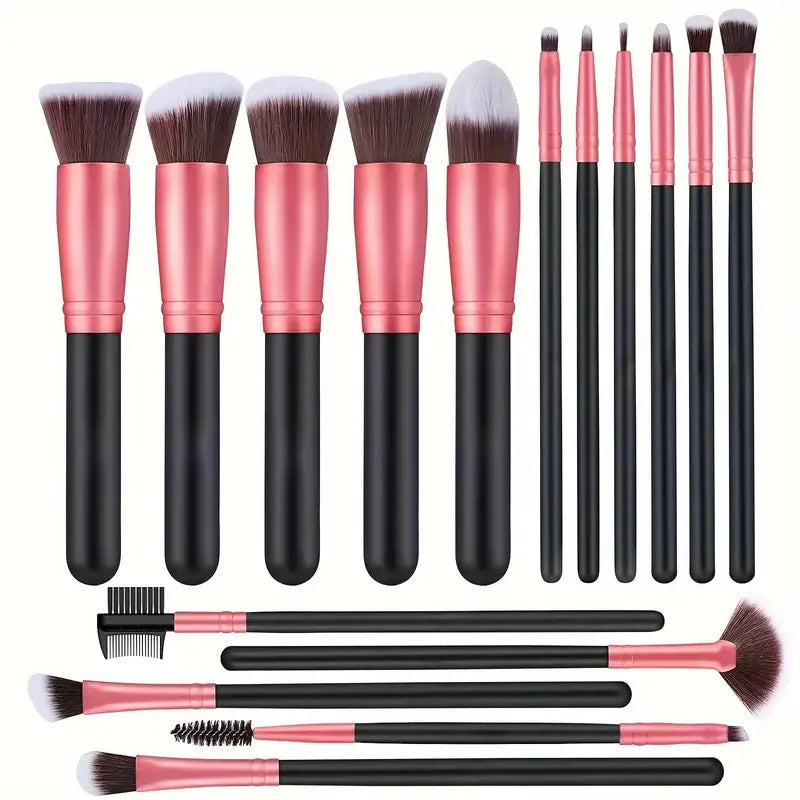 14-16PCS Professional Makeup Brushes Set Premium Makeup Kit Synthetic Hair Foundation Power Eyeshadows Blending Beauty Tools