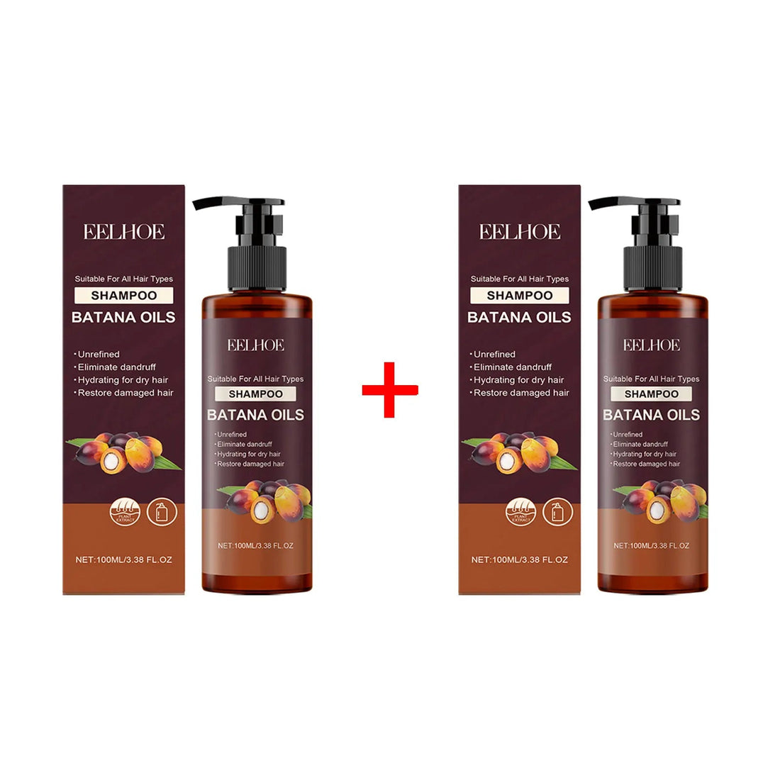 Batana Oil Shampoo Conditioner Set Oil Control Anti Dandruff Scalp Hair Treatment Split Ends Anti Frizz Hair Loss Hair Care Set Halalzen