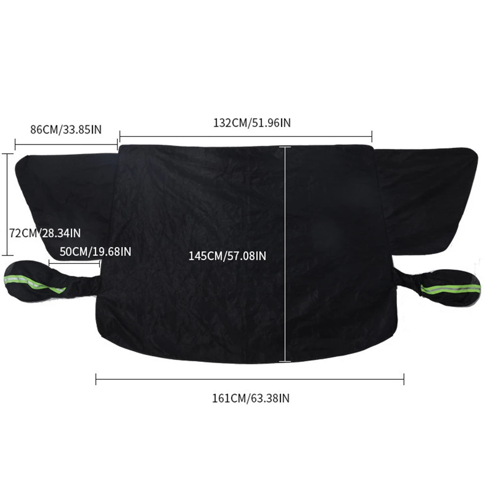 Magnetic Car Snow Shield Oxford Cloth Car Anti Freeze Snow Windshield Cover Waterproof Automobile Sunshade Cover for Ice Snow