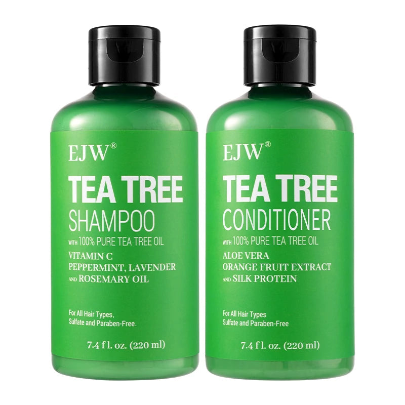 Tea Tree Oil Shampoo and Conditioner  Set| Refreshes Scalp, Soothes,Cleanses  Buildup, Clarifying for Oily Hair|Pure Tea Tree Halalzen