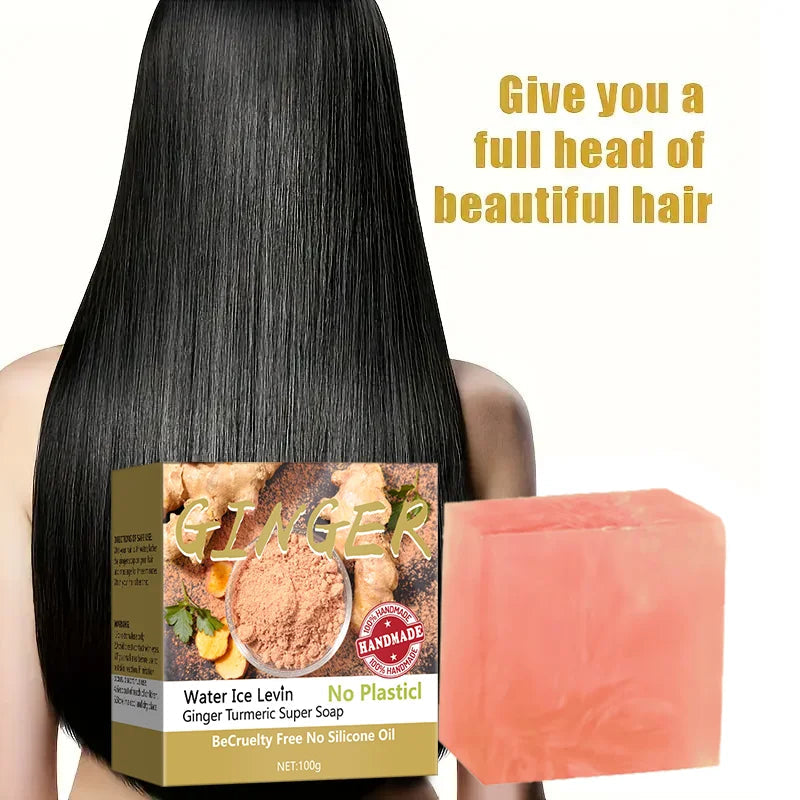 Turmeric Super Soap Shampoo Cold Process Soap Shampoo Shampoo Bar Pure Plant Shampoo Shampoo Hair Treatment Halalzen