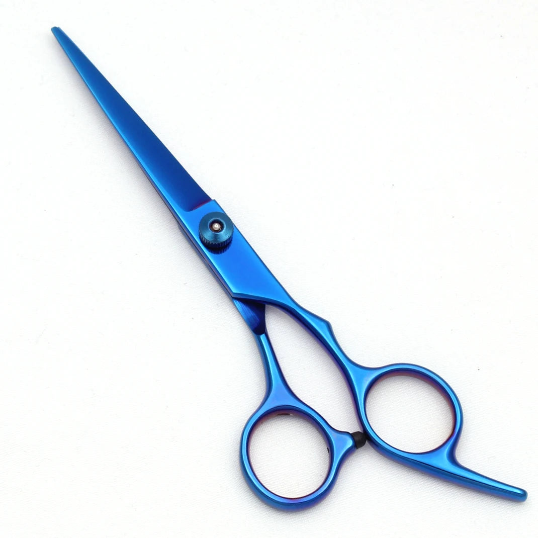 Hairdressing Scissors Blue Japan Stainless Hair Scissors Salon Cutting Scissors Barber Shop Thinning Shears Comb Razor C1001 Halalzen