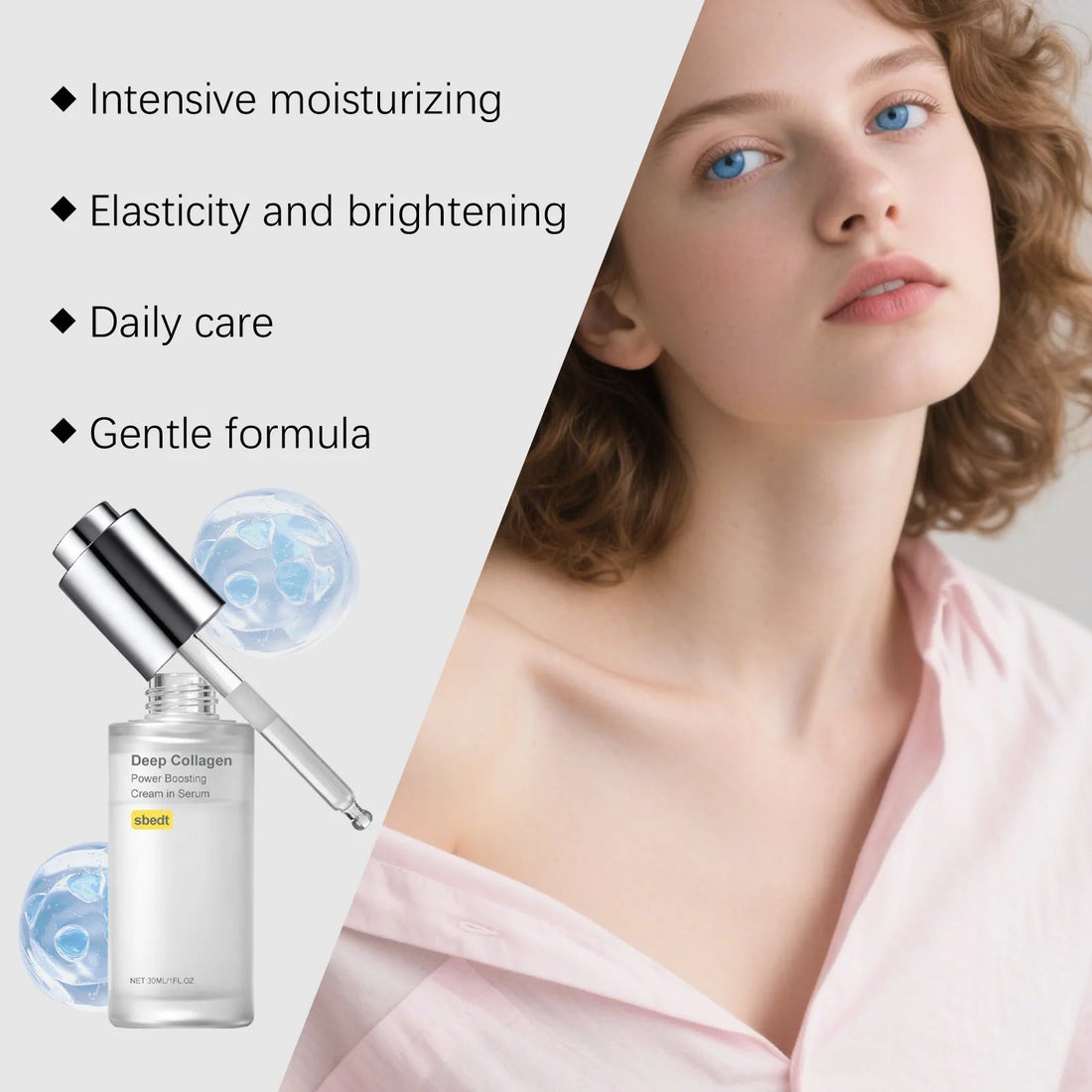 Firming Facial Essence Collagen Boosting Serum Lifting Revitalizing Deep Nourishing Whitening Moisturizing Brightening Skin Care Halalzen