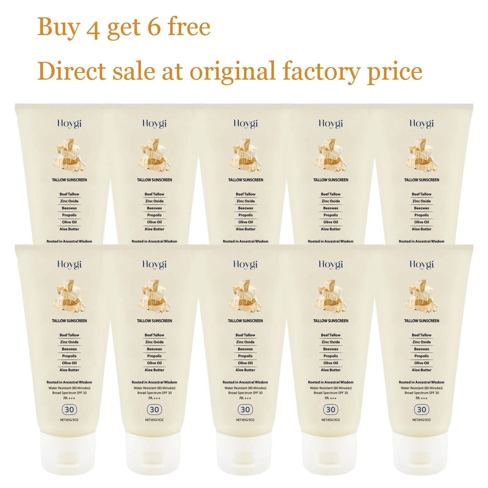 85g SPF30 Body Sunscreen Lotion Lightweight Refreshing Non-sticky Breathable Sweatproof Anti-UV Glowing Hydrating Sunblock Cream Halalzen