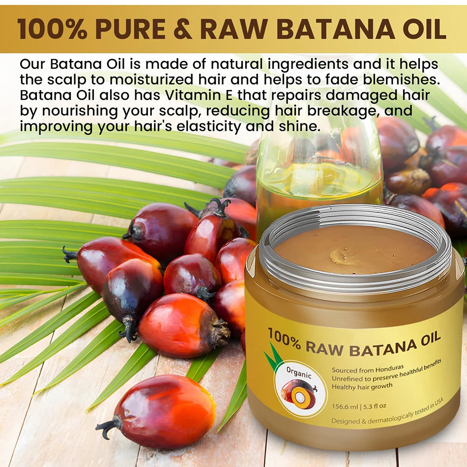 156.6ml Organic Batana Oil for hair growth 100% Raw And Natural Batana Oil For Treating Hair Loss Anti-Breakage Hair