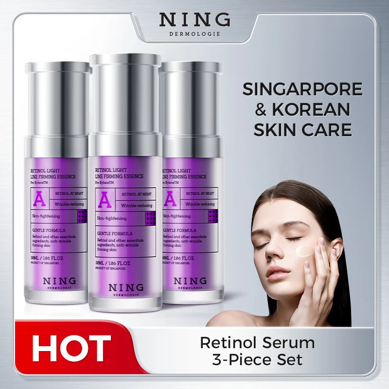 3pcs Retinol Face Serum: Boost Firmness, Brightness & Moisture with Carnosine & Centella Extract Halalzen