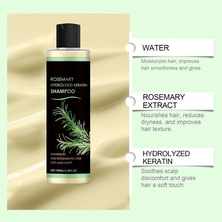 Rosemary Natural Shampoo Hair Thickness Loss Deep Nourishing Scalp Care Strengthen Repair Damaged Oil Control For Men Women Halalzen