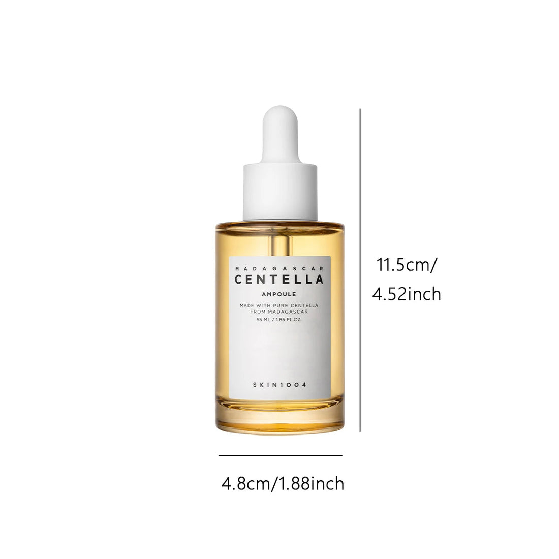 SKIN1004 Madagascar Centella Ampoule 55ml,Calming&Refreshing,Smoothing Red Tones,Invisible&Clean,Korean Skincare,Korean Makeup Halalzen